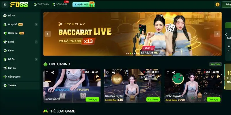 FO88 – Điểm đến của hàng triệu game thủ